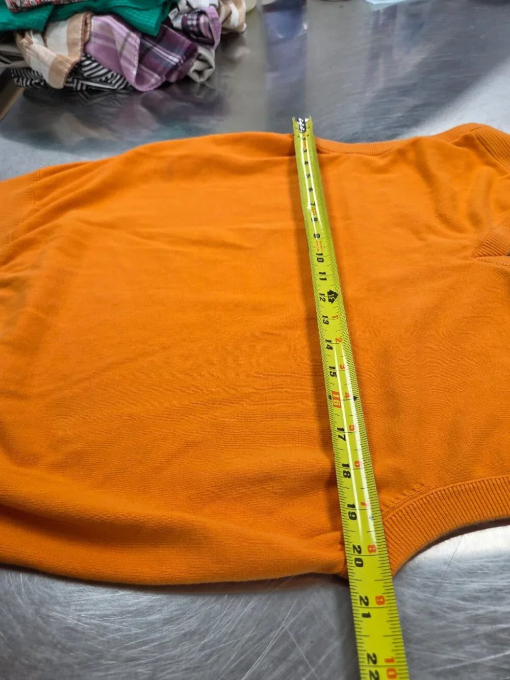 Men's L Blaze Orange Cutter and Buck sweater Vest